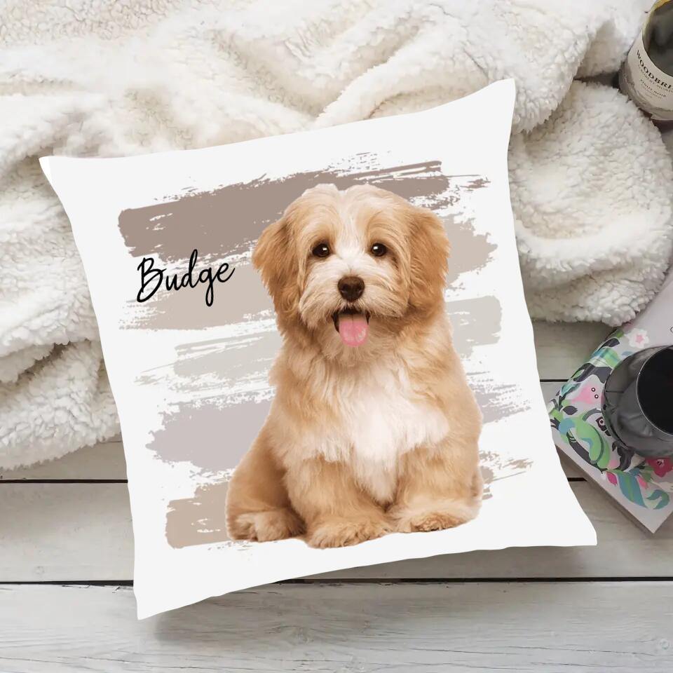 Lovely Dog/Cat Pillow Personalized Upload Photo Linen Pillow