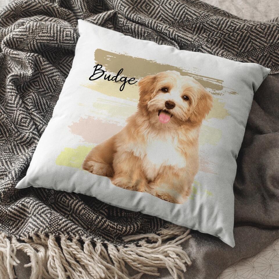 Lovely Dog/Cat Pillow Personalized Upload Photo Linen Pillow