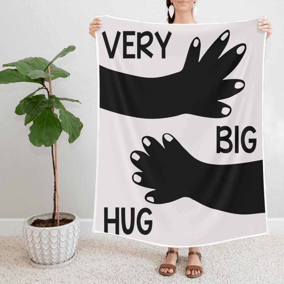 Very Big Hug Personalized Blanket
