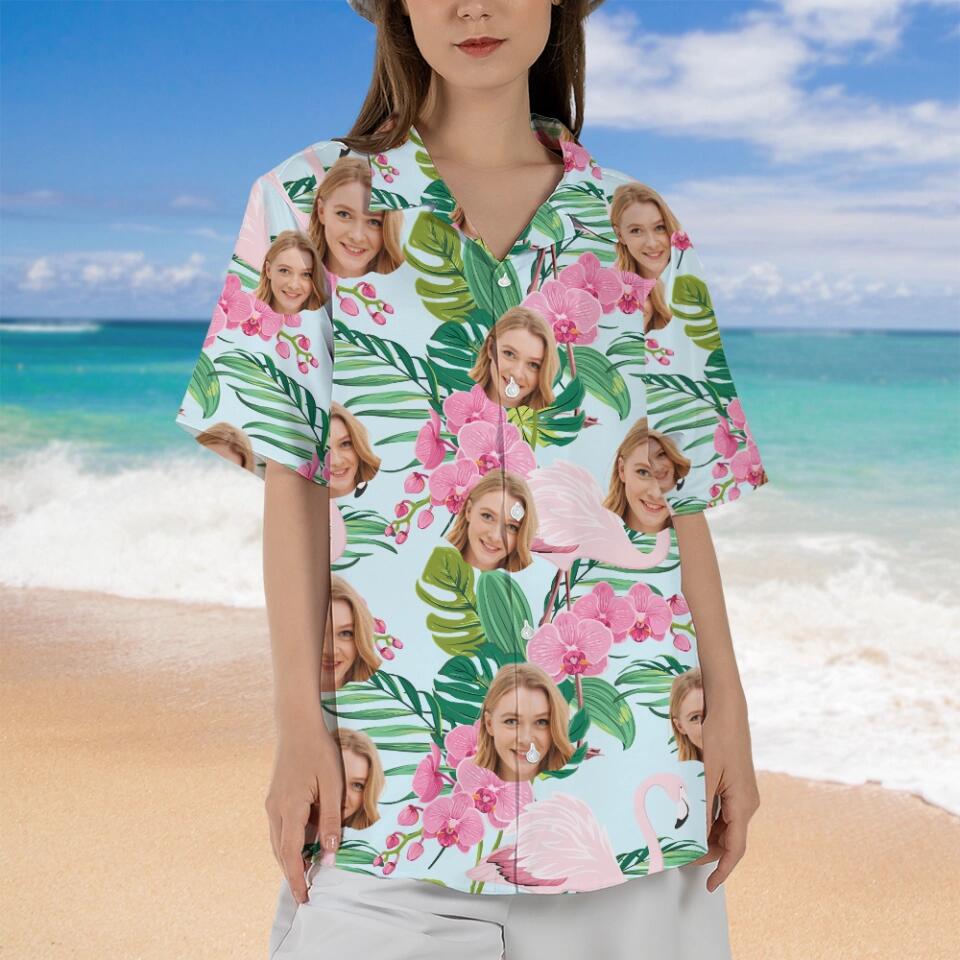 Funny Face Hawaii Shirt - Personalized Hawaiian Shirt - Summer Gift for BFF Beloved