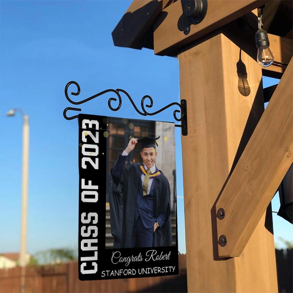 Class of 2025 Congrats Graduation Custom Garden Flag Graduation Gift