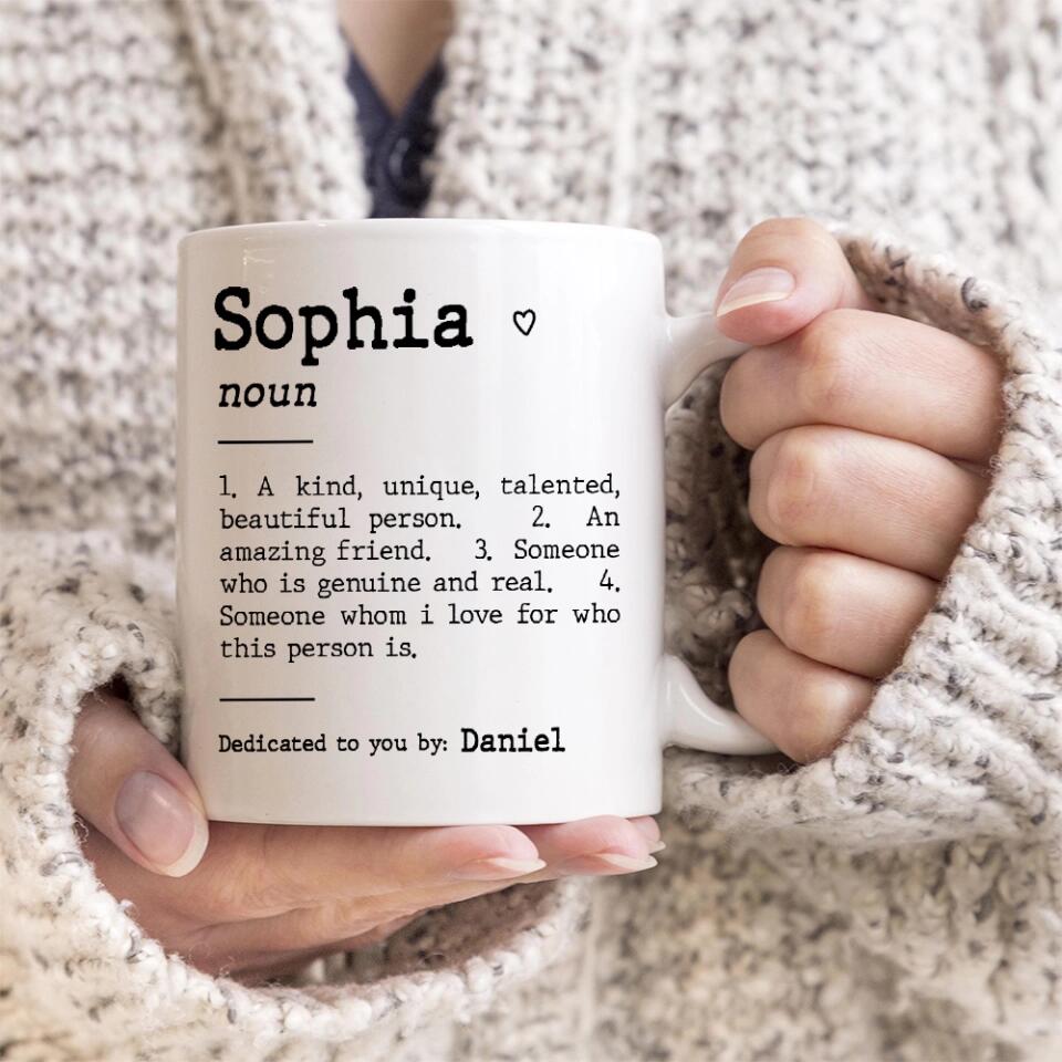 Custom Friend Description White Mug