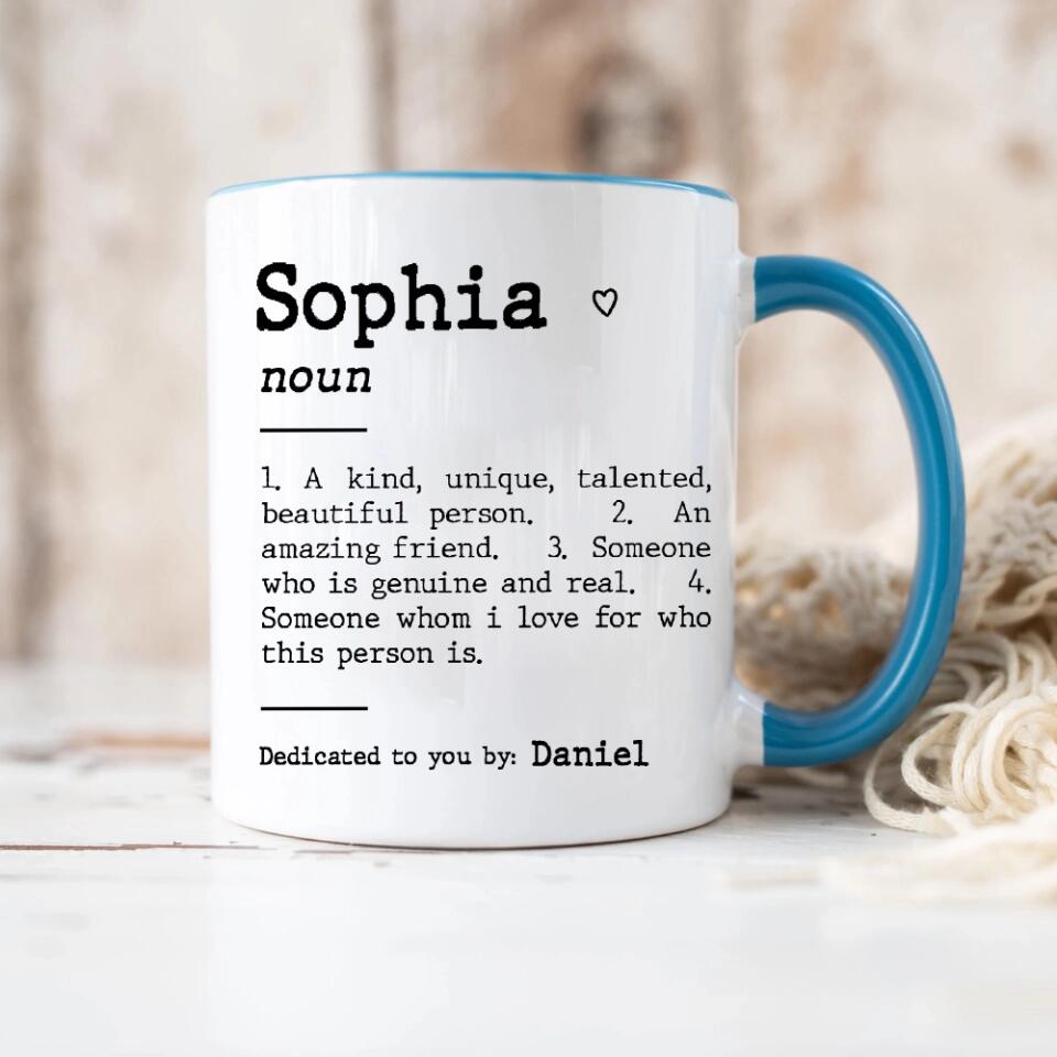 Custom Friend Description White Mug