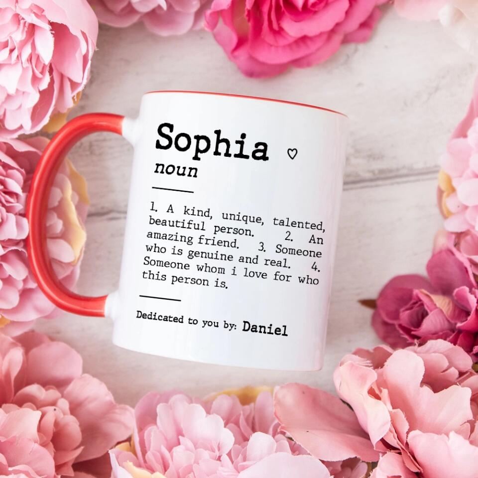 Custom Friend Description White Mug