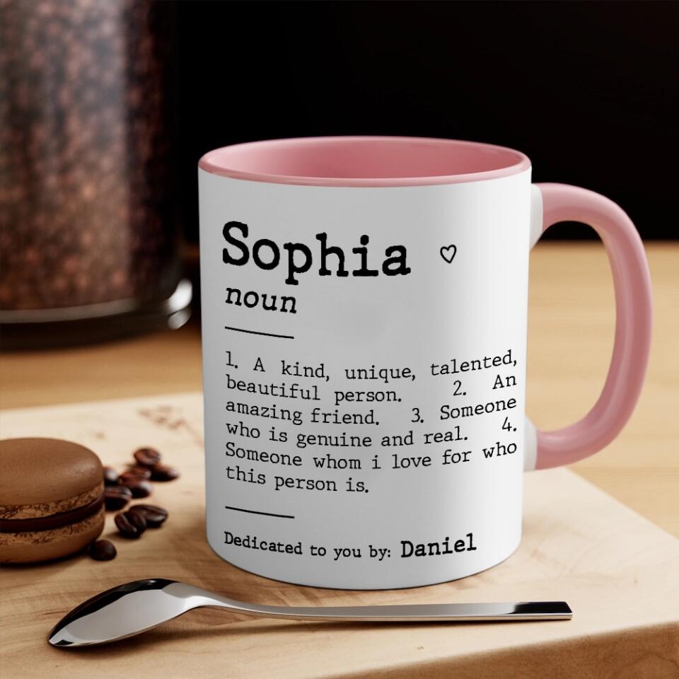 Custom Friend Description White Mug
