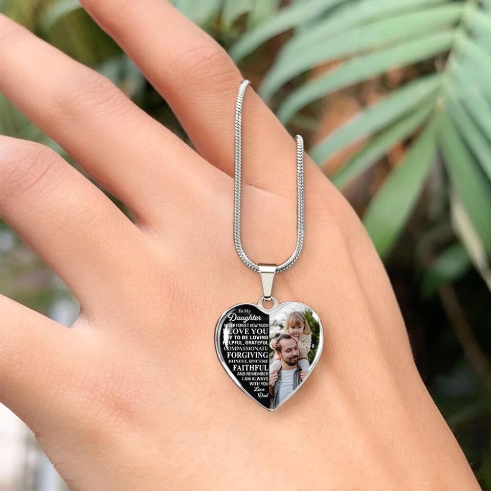 Never Forget How Much I Love You Personalized Necklace