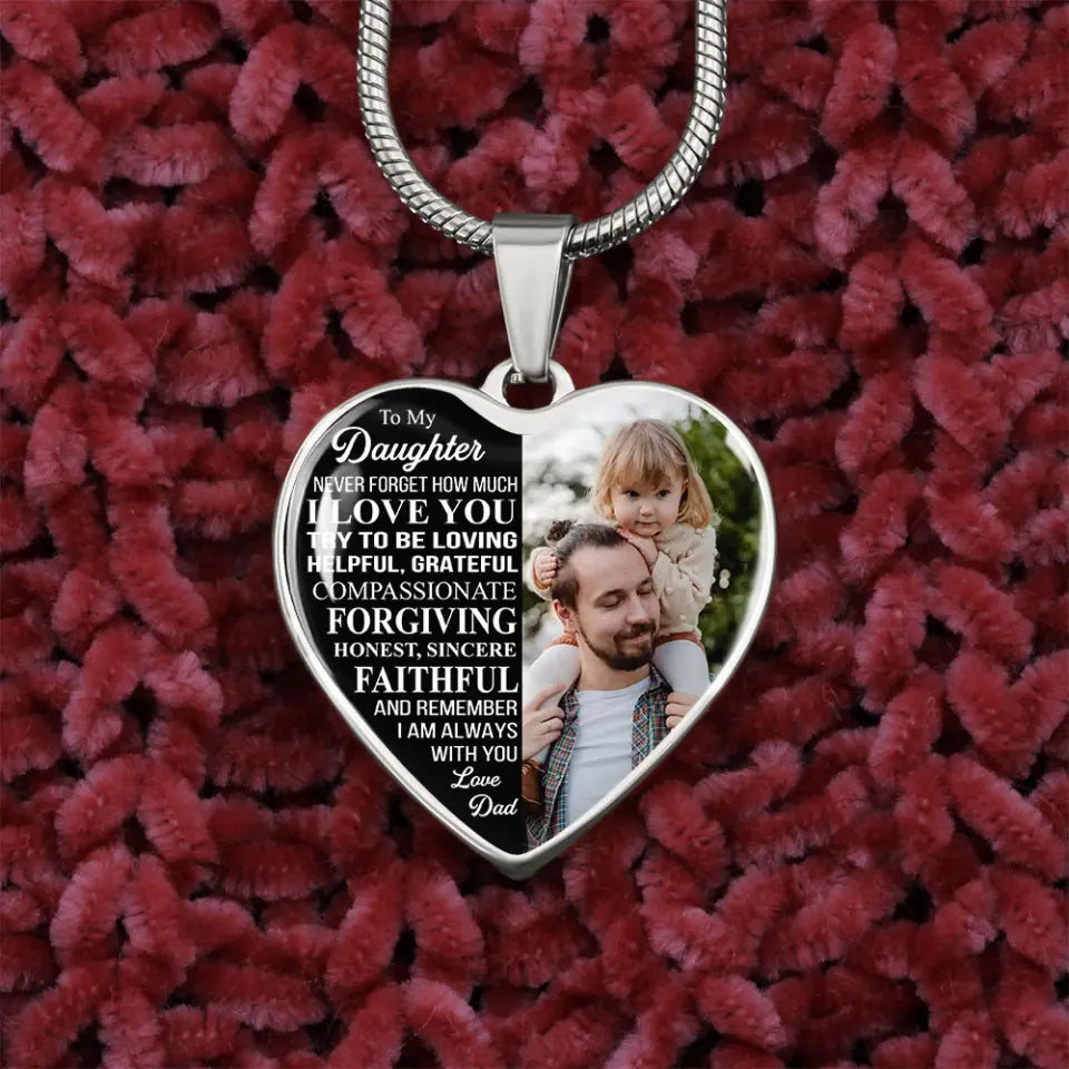 Never Forget How Much I Love You Personalized Necklace
