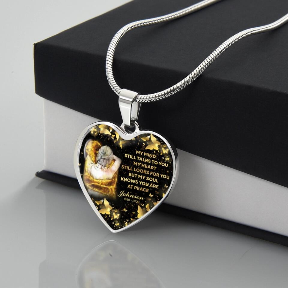 My Soul Knows You Are At Peace Personalized Necklace Memorial Gift For Family