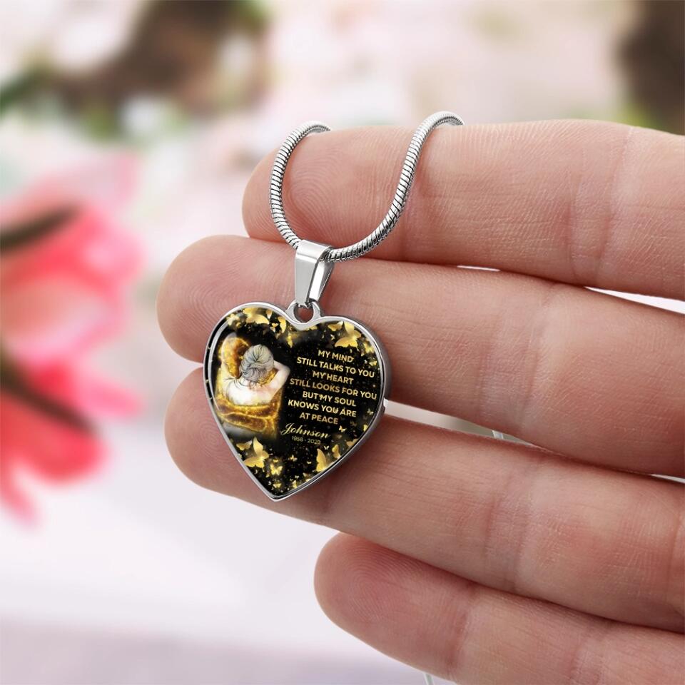 My Soul Knows You Are At Peace Personalized Necklace Memorial Gift For Family