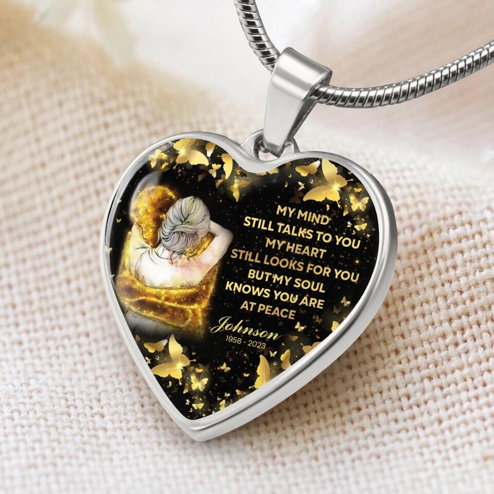My Soul Knows You Are At Peace Personalized Necklace Memorial Gift For Family