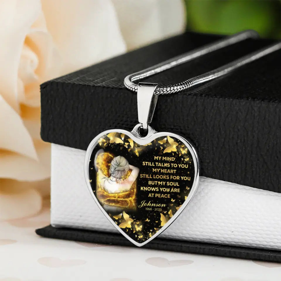 My Soul Knows You Are At Peace Personalized Necklace Memorial Gift For Family