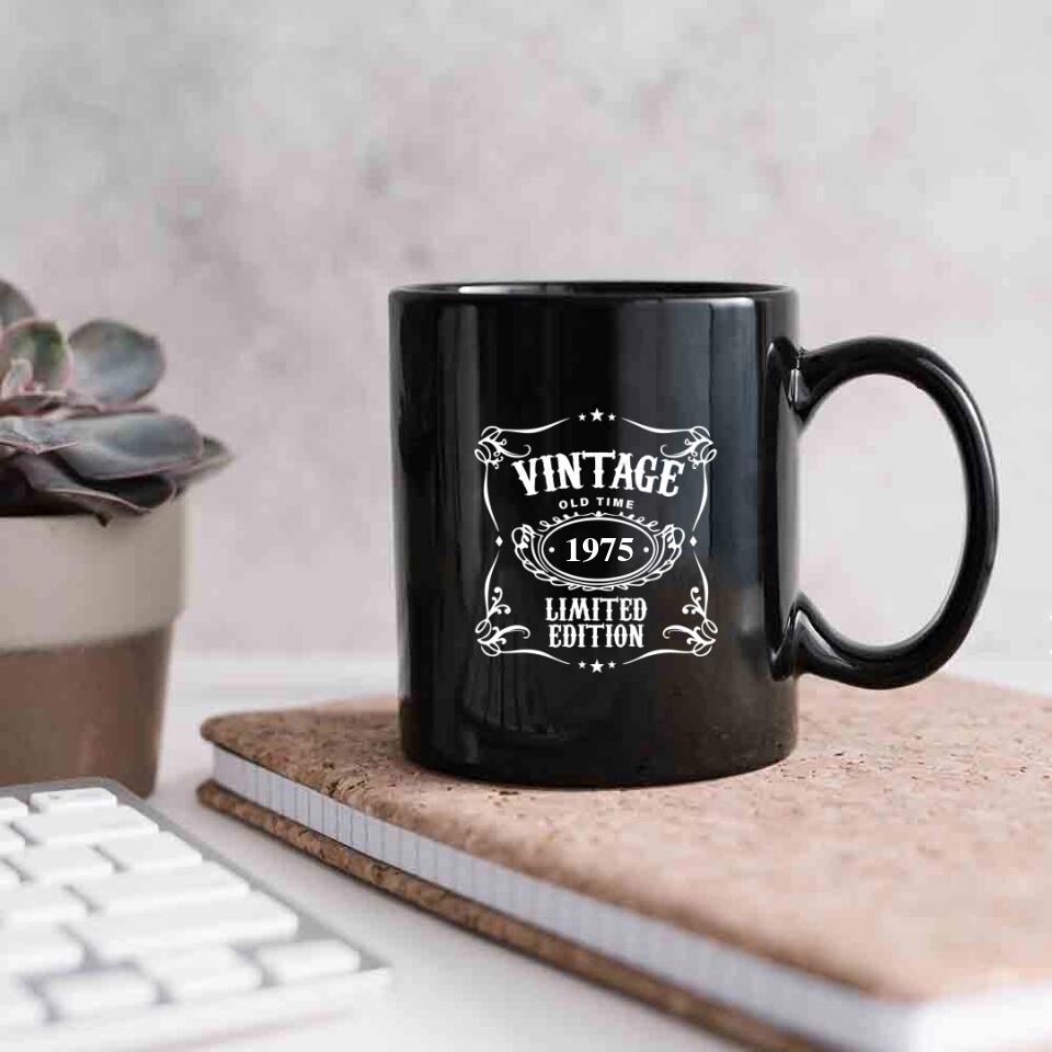 Vintage Old Time Aged To Perfection Personalized Mug