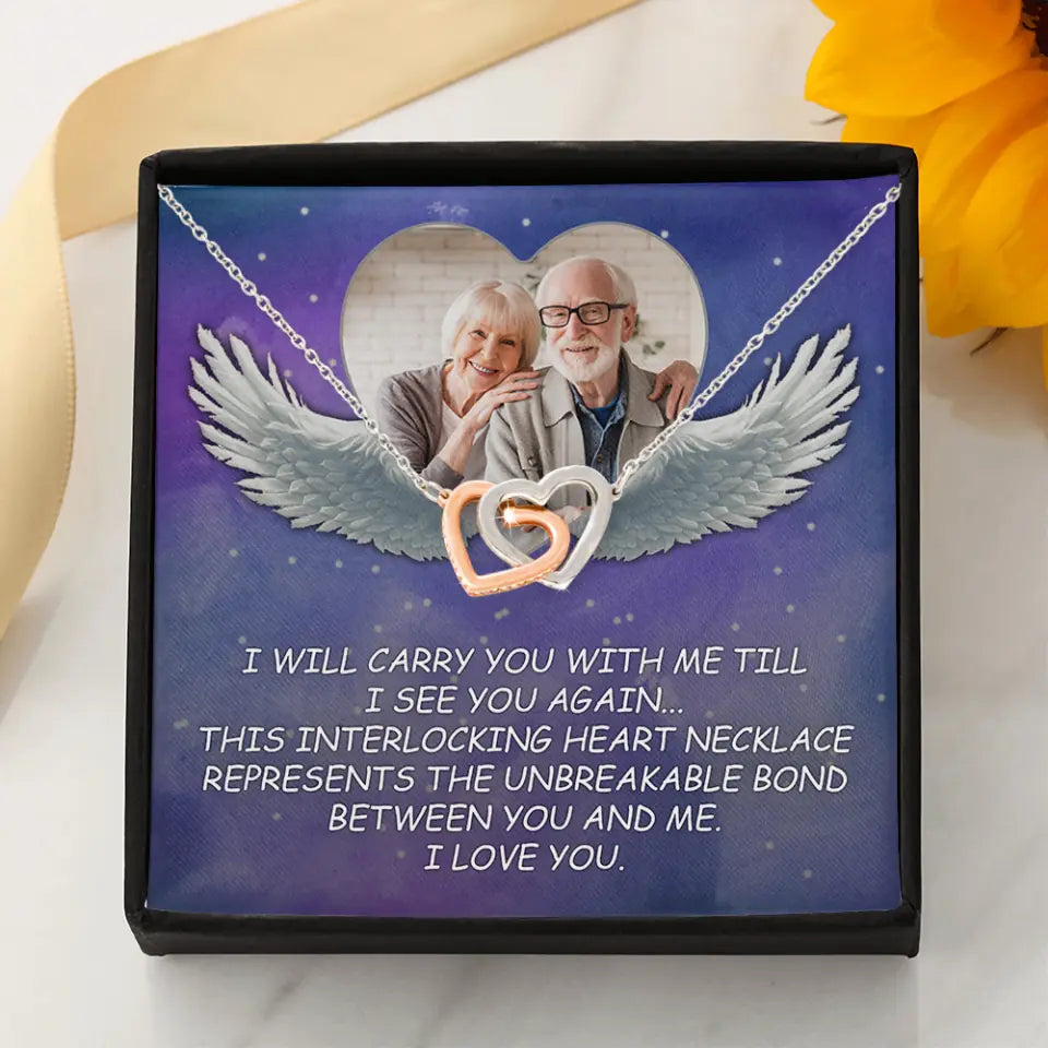 I Will Carry You Till I Can See You Again - Memorial Gift for Beloved - Personalized Photo - Custom Upload Image - Necklace - Women&#39;s Jewelry - Gift for Loss Husband Loss Brother - 302ICNNPJE223