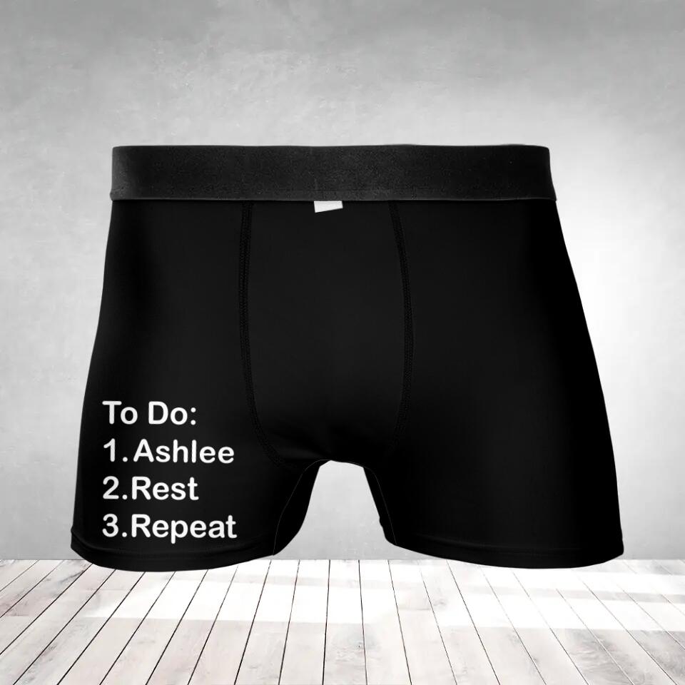 I Licked It So It&#39;s Mine - Personalized All-over Printed Boxer - Sexy Gift For Him - Funny Gift On Anniversary