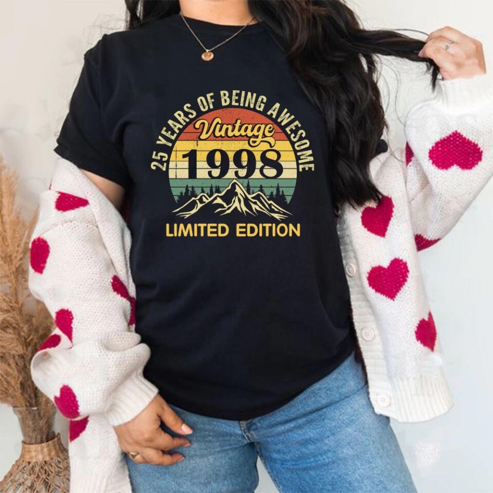 25 Years of Being Awesome Personalized T-shirt