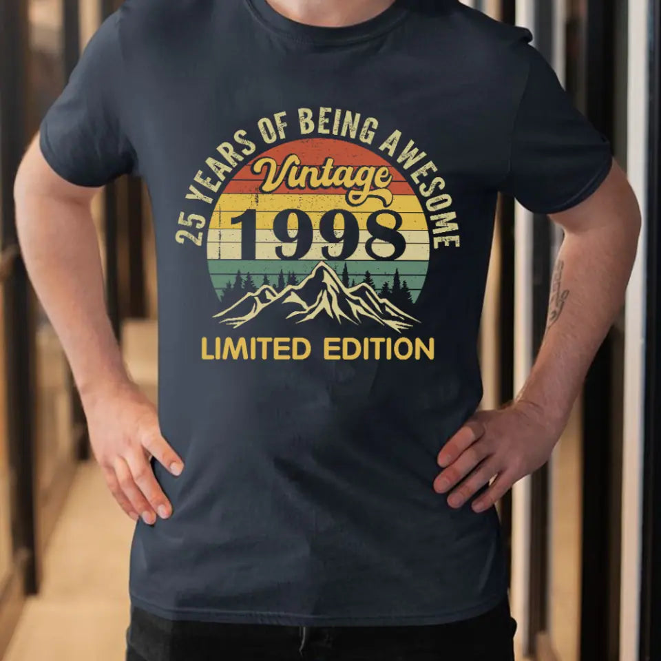 25 Years of Being Awesome Personalized T-shirt