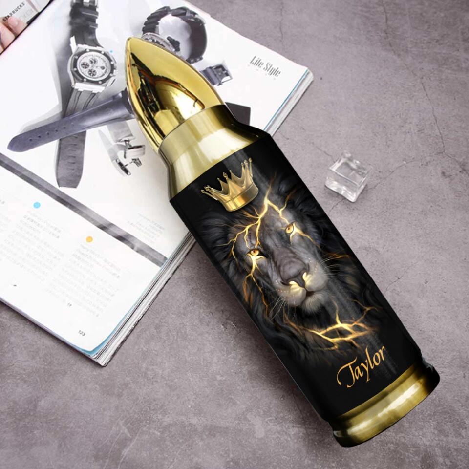 Lion King Spirit Message To My Son Custom Bullet Tumbler Birthday Gift For Son