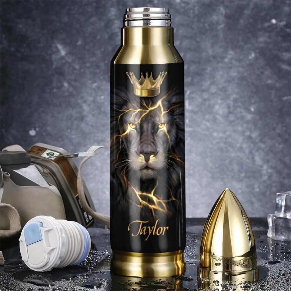 Lion King Spirit Message To My Son Custom Bullet Tumbler Birthday Gift For Son