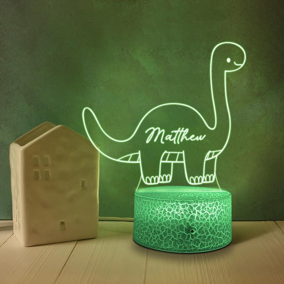 6 Styles of Saurus - T-rex Led Light - Night Light - Personalized Lamp - Custom Name/Nicknames - Birthday Gift for Kid Daughter Son Toddler - Gift for Dinosaur Lovers - Kid Room Decor - 302ICNLNLL233