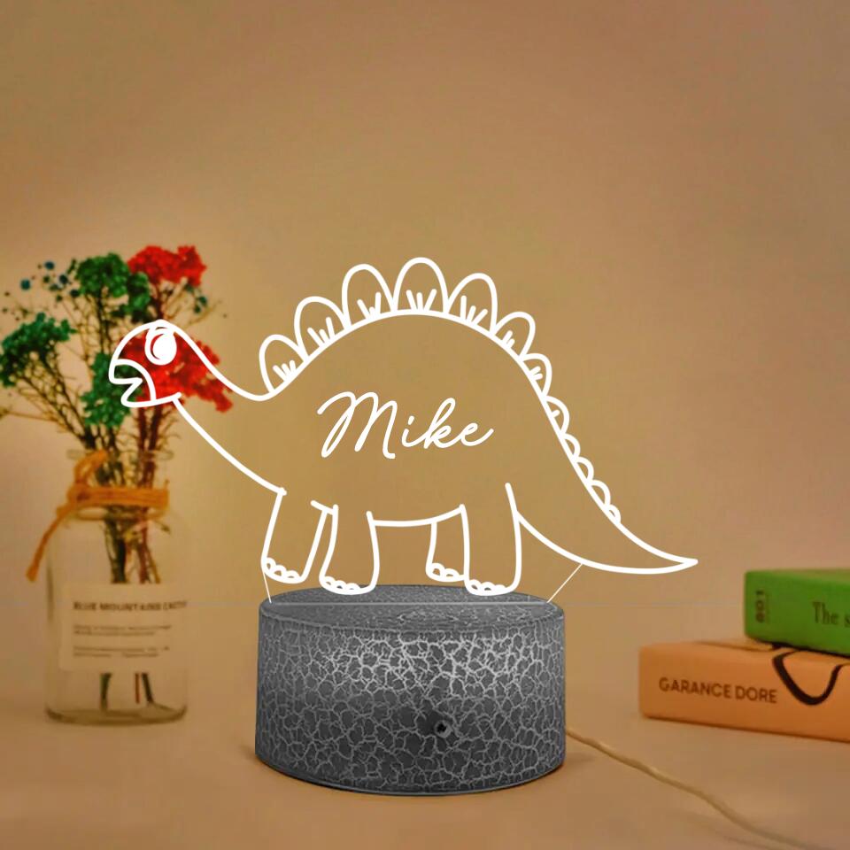 6 Styles of Saurus - T-rex Led Light - Night Light - Personalized Lamp - Custom Name/Nicknames - Birthday Gift for Kid Daughter Son Toddler - Gift for Dinosaur Lovers - Kid Room Decor - 302ICNLNLL233
