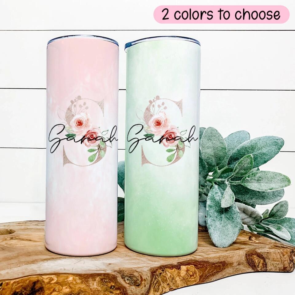 Bridesmaid Gifts - Personalized Monogrammed Skinny Tumbler - Gifts for Bride From Maid of Honor