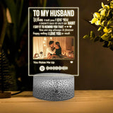 Custom Song - To My Husband Wife Boyfriend Girlfriend - When I Tell You I Love You I Don't Say It Out of Habit - You Are My Always & Forever - Printed Night Light - Lamp - Best Valentine Anniversary Gift for Her Him - 212ICNNPLL216