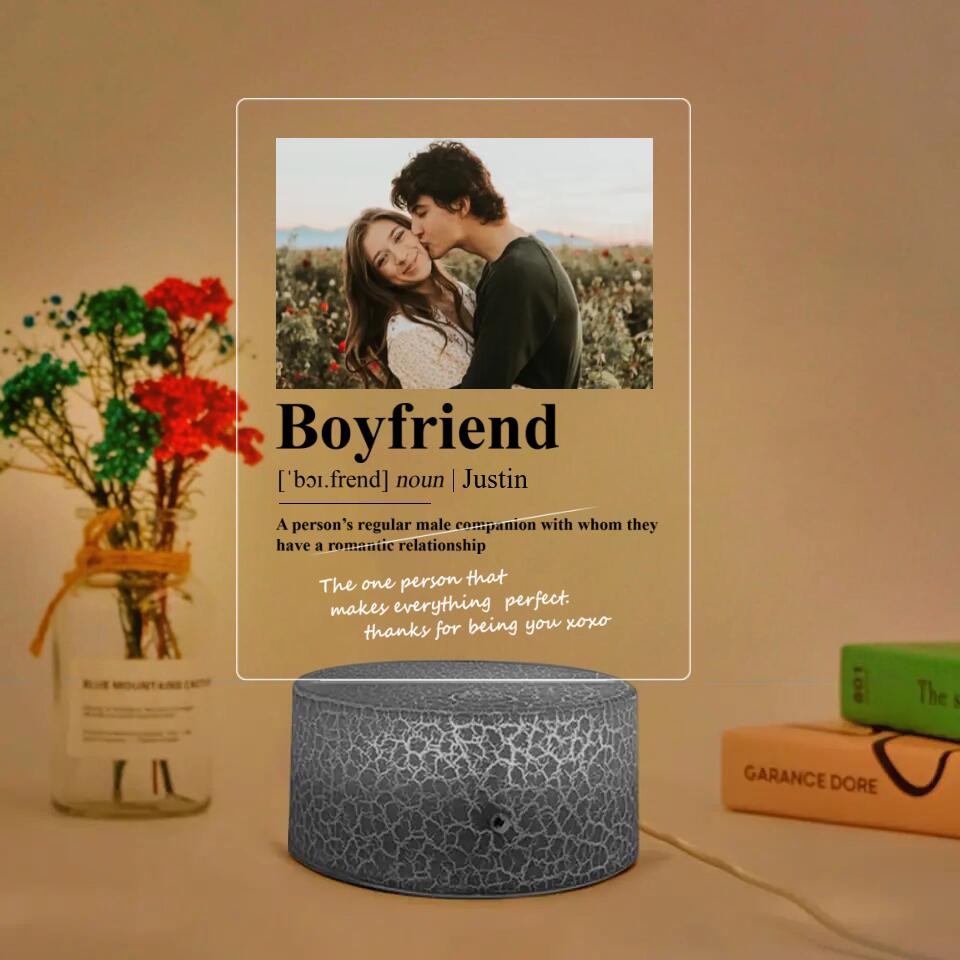 Personalized Valentine Gifts - The One Person That Makes Everything Perfect Thank You for Being You - Personalized 3d Led Light