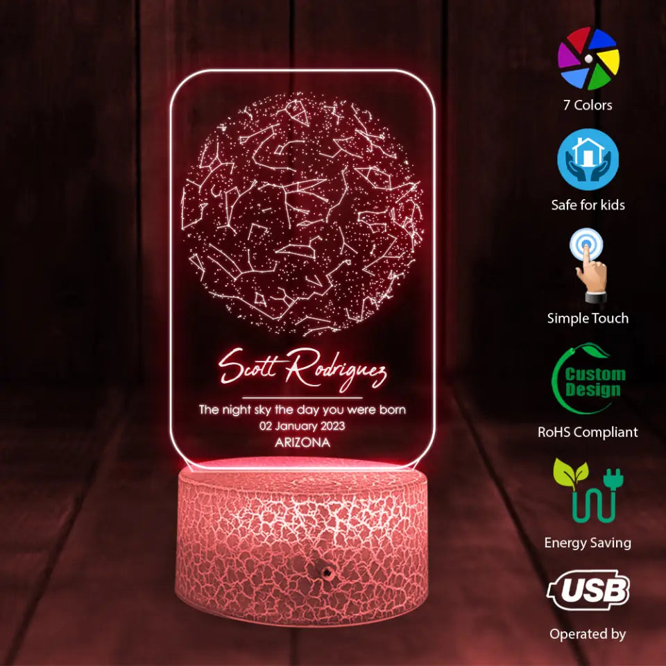 Engrave Leds Personalized LED Lamp | Personalized Lamps | Loveable