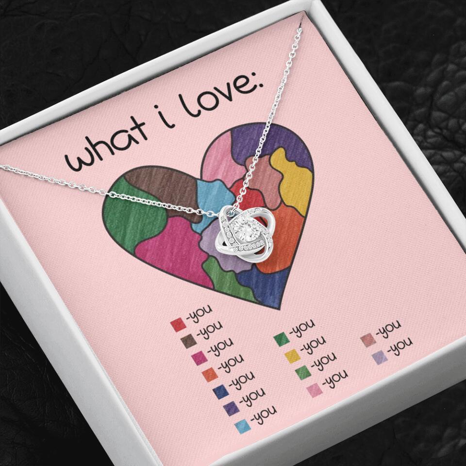 What I Love All I Love Is You Necklace
