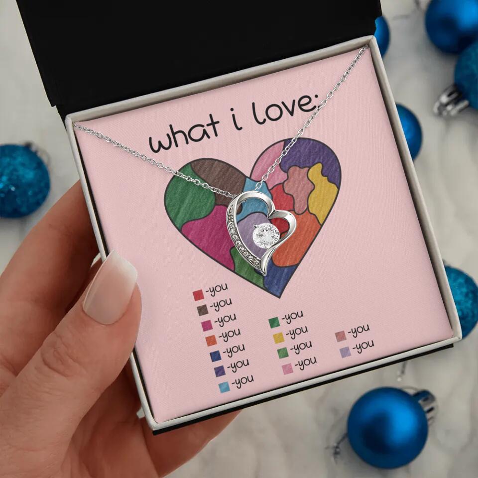 What I Love All I Love Is You Necklace