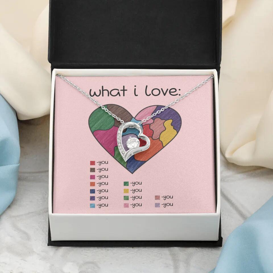 What I Love All I Love Is You Necklace