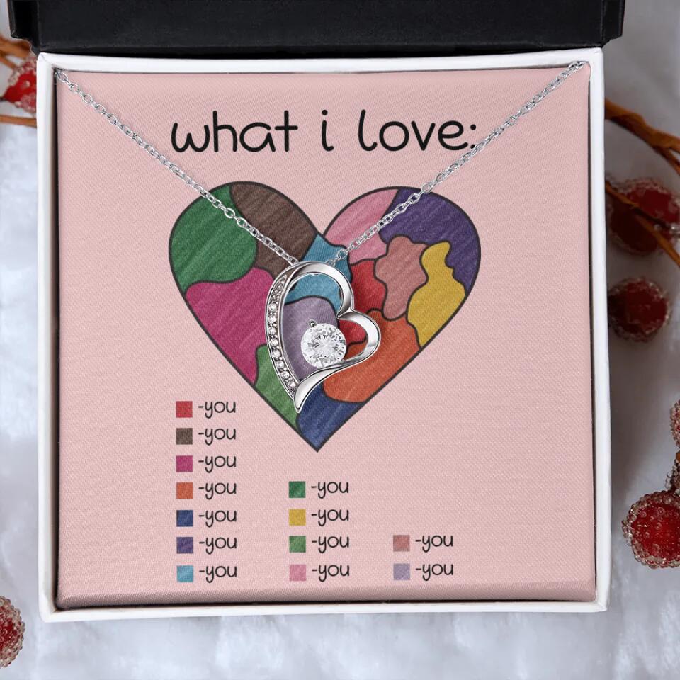 What I Love All I Love Is You Necklace