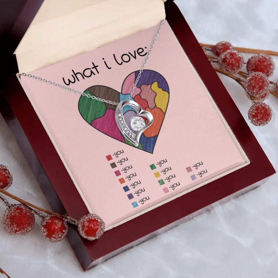What I Love All I Love Is You Necklace