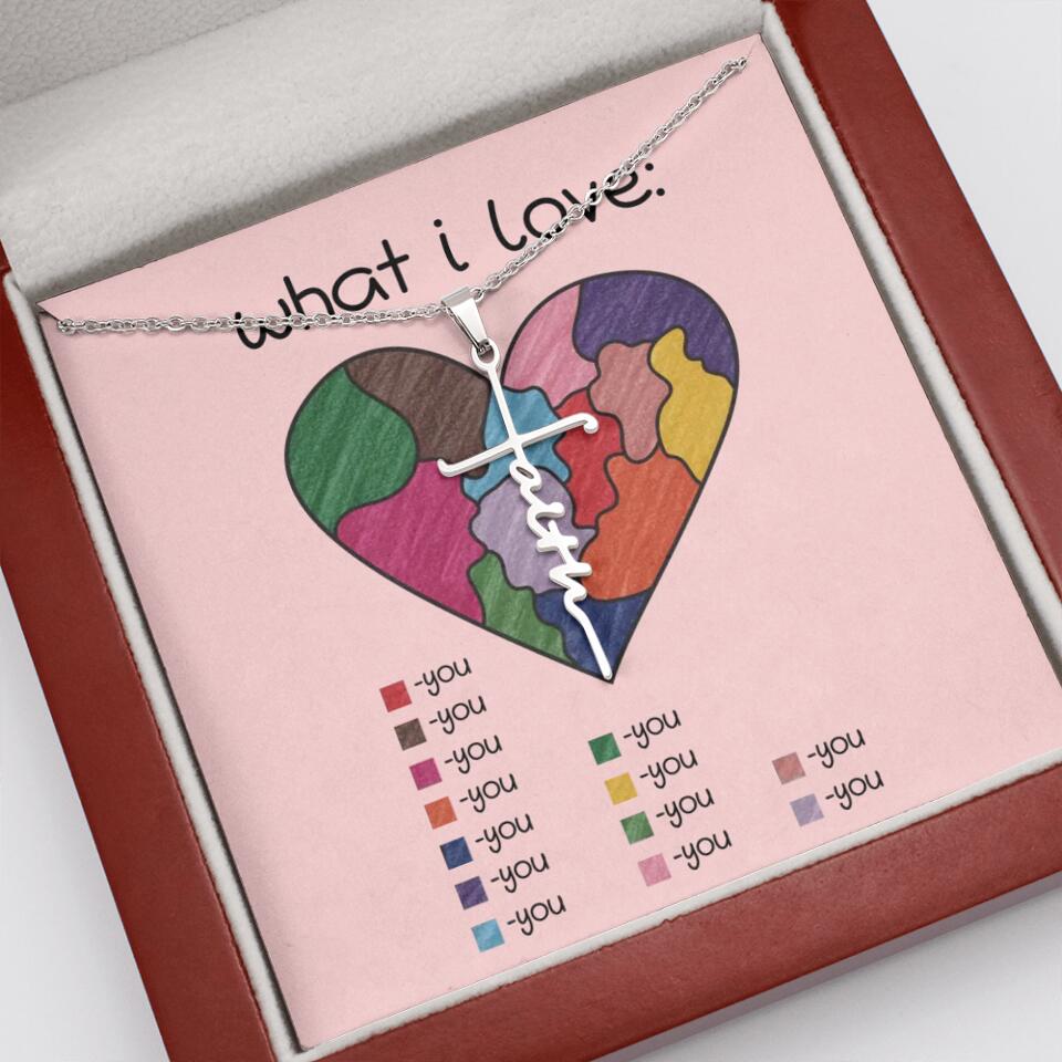 What I Love All I Love Is You Necklace