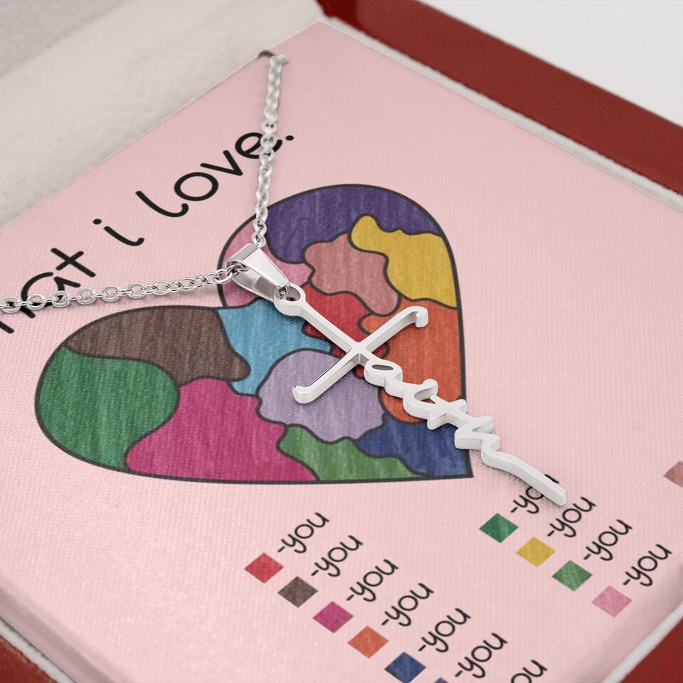 What I Love All I Love Is You Necklace