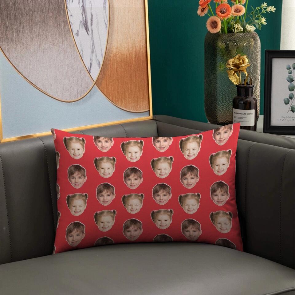 Custom Funny Face - Personalized Upload Photo Pillow - Cute Present for Kid