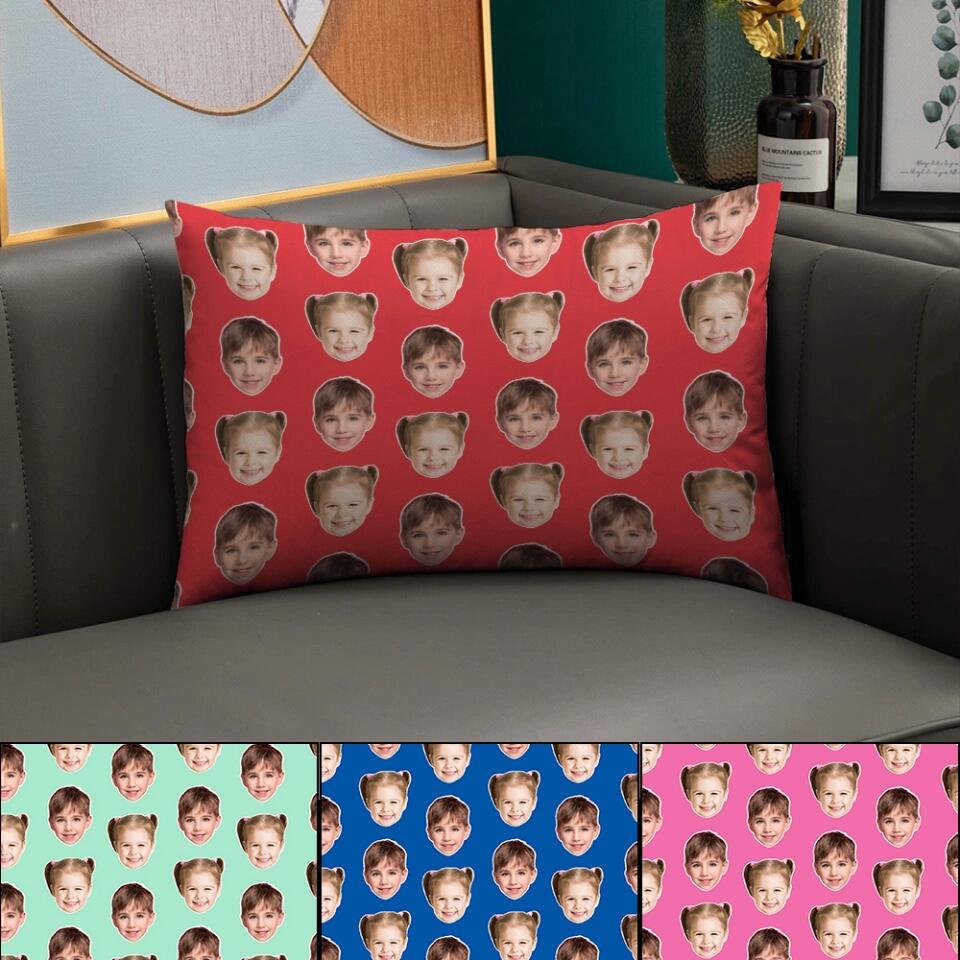 Custom Funny Face - Personalized Upload Photo Pillow - Cute Present for Kid