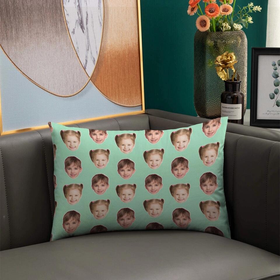 Custom Funny Face - Personalized Upload Photo Pillow - Cute Present for Kid