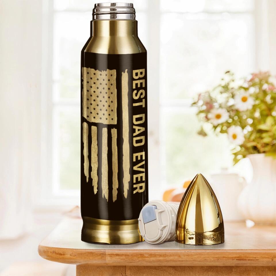 Best Dad Ever Camouflage Personalized 20oz Tumbler