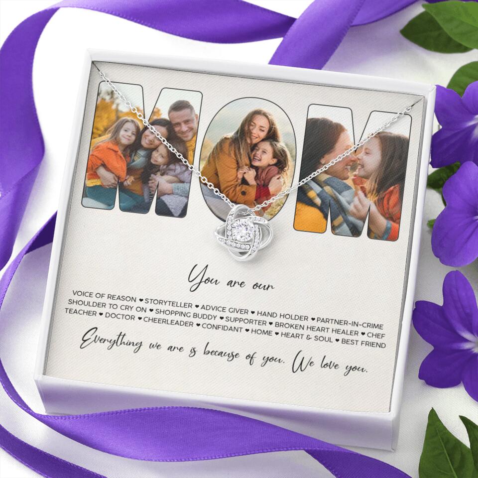 You Are Voice of Reason Storyteller Hand Holder Partner in Crime Personalized Necklace