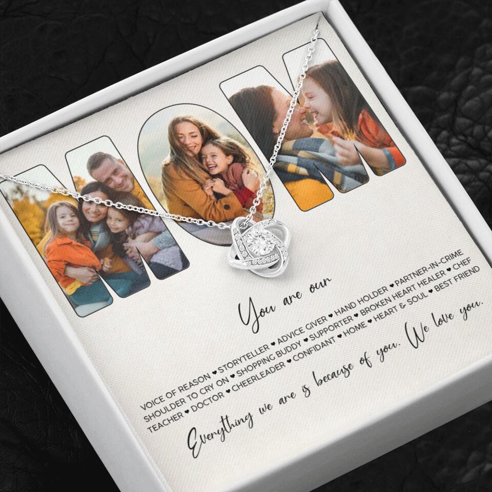 You Are Voice of Reason Storyteller Hand Holder Partner in Crime Personalized Necklace