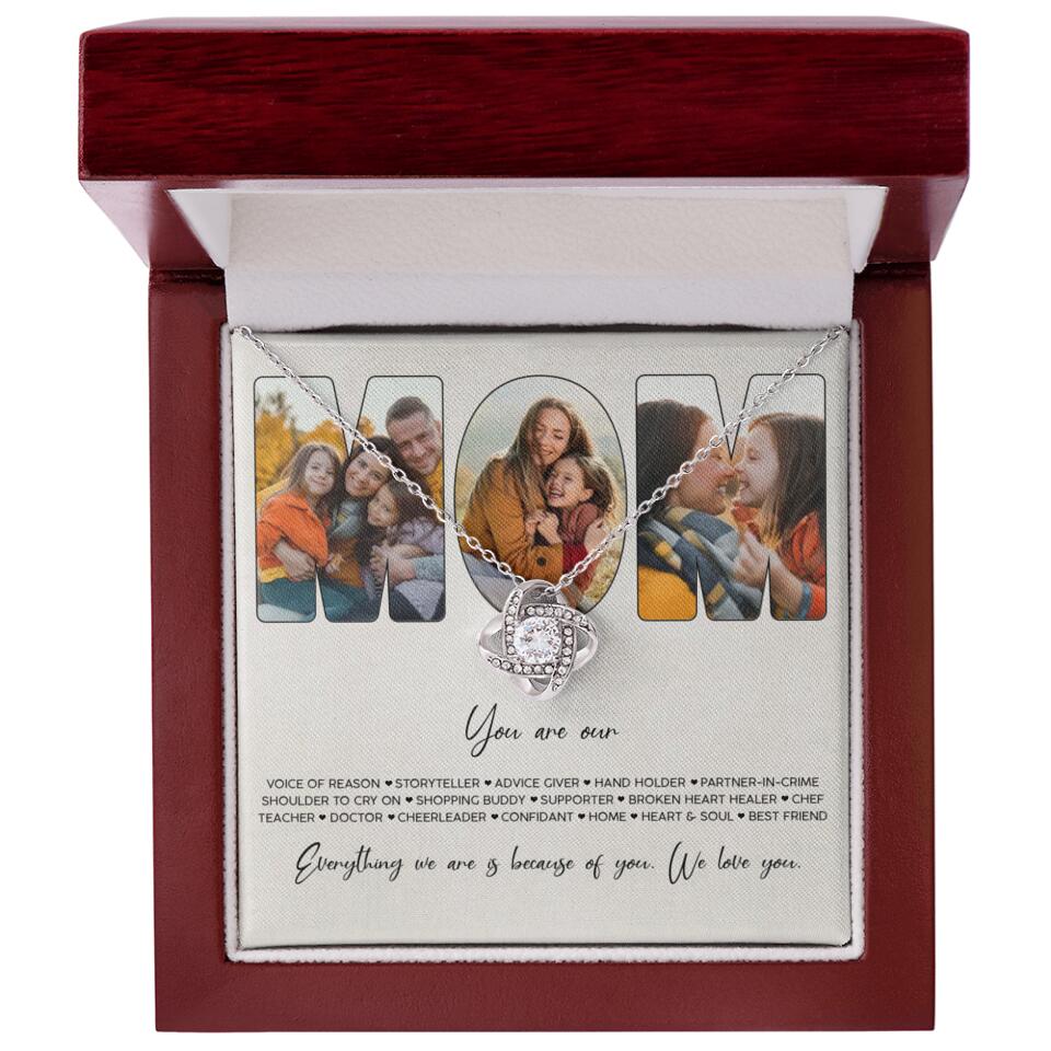 You Are Voice of Reason Storyteller Hand Holder Partner in Crime Personalized Necklace