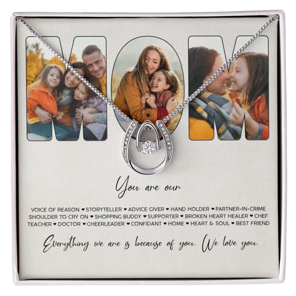 You Are Voice of Reason Storyteller Hand Holder Partner in Crime Personalized Necklace