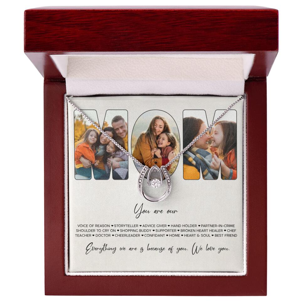 You Are Voice of Reason Storyteller Hand Holder Partner in Crime Personalized Necklace