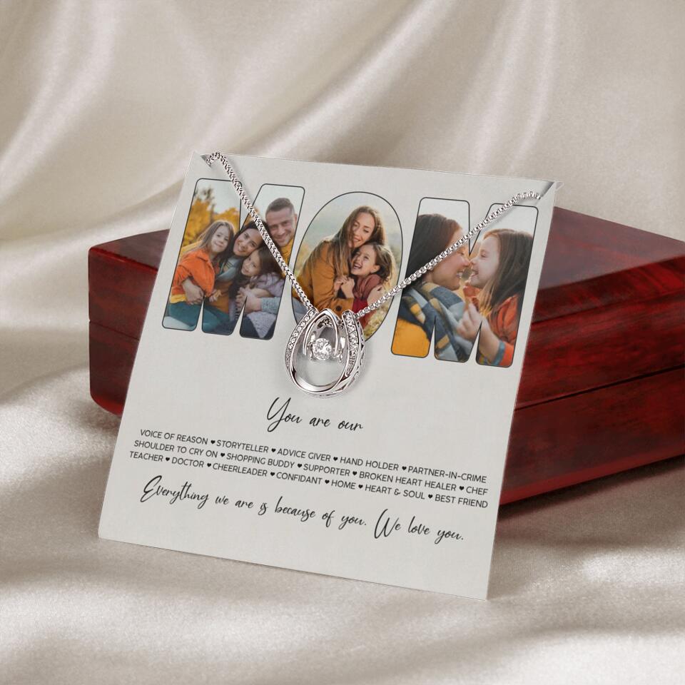 You Are Voice of Reason Storyteller Hand Holder Partner in Crime Personalized Necklace