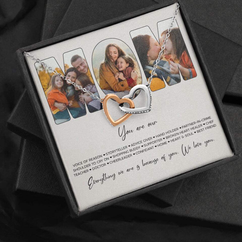 You Are Voice of Reason Storyteller Hand Holder Partner in Crime Personalized Necklace