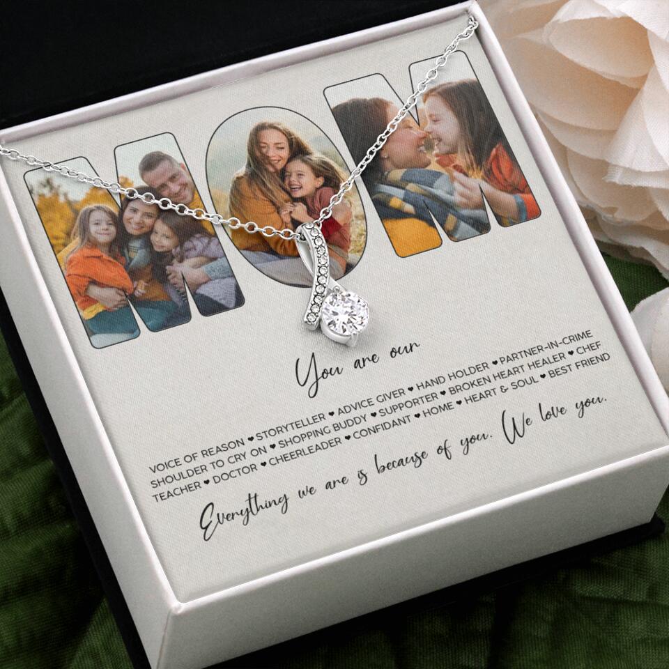 You Are Voice of Reason Storyteller Hand Holder Partner in Crime Personalized Necklace