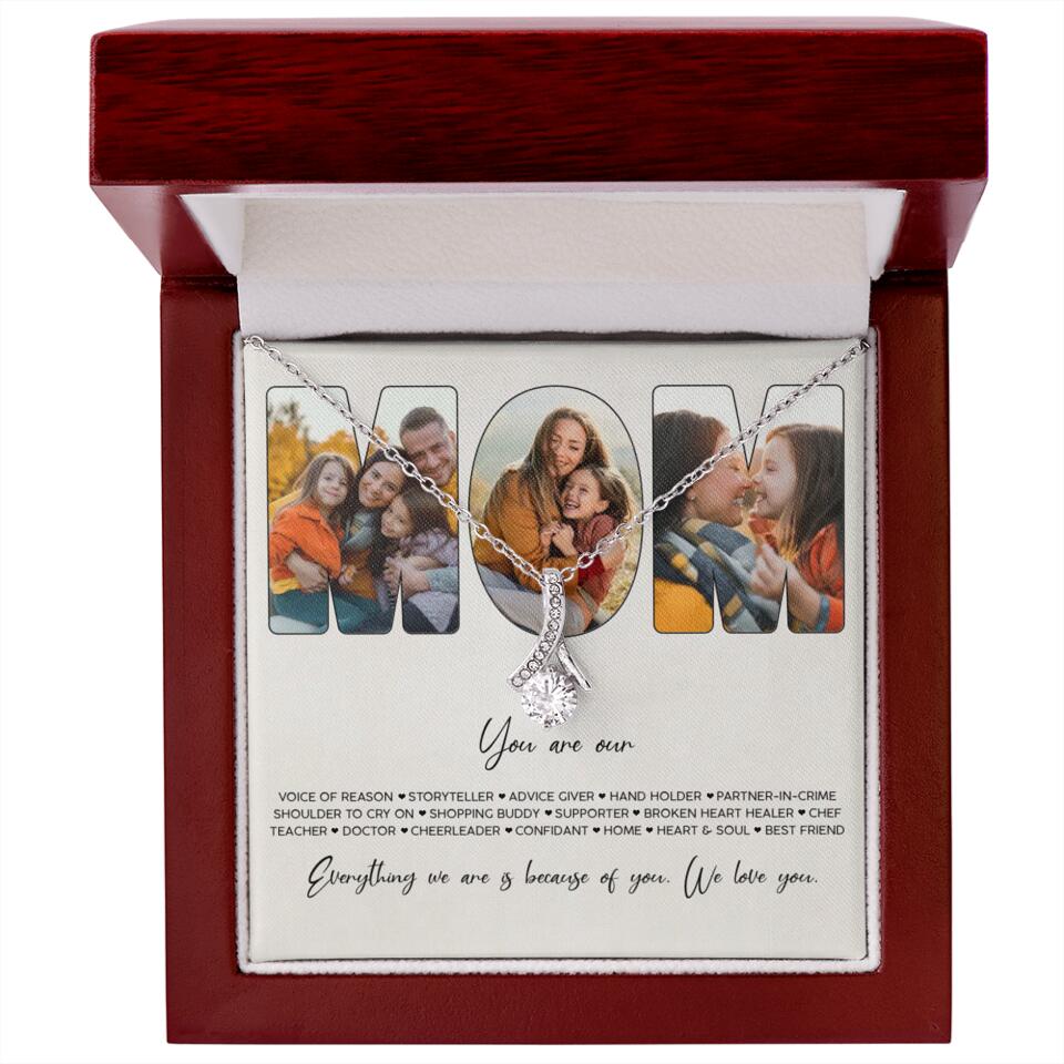 You Are Voice of Reason Storyteller Hand Holder Partner in Crime Personalized Necklace