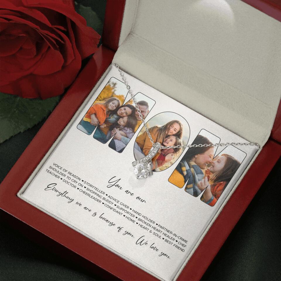 You Are Voice of Reason Storyteller Hand Holder Partner in Crime Personalized Necklace