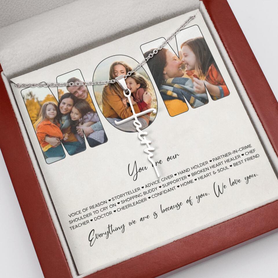 You Are Voice of Reason Storyteller Hand Holder Partner in Crime Personalized Necklace